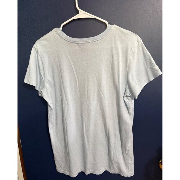 Ralph Lauren Blue label womens Cotton T-Shirt With Crown & RL Logo Print Size L - Picture 4 of 4